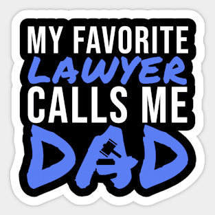 Lawyer Dad Sticker